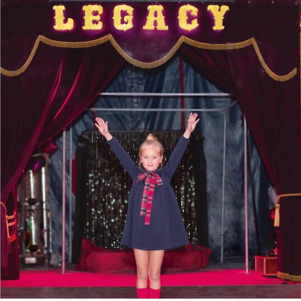Legacy Navy Blue Kids Casual Dress